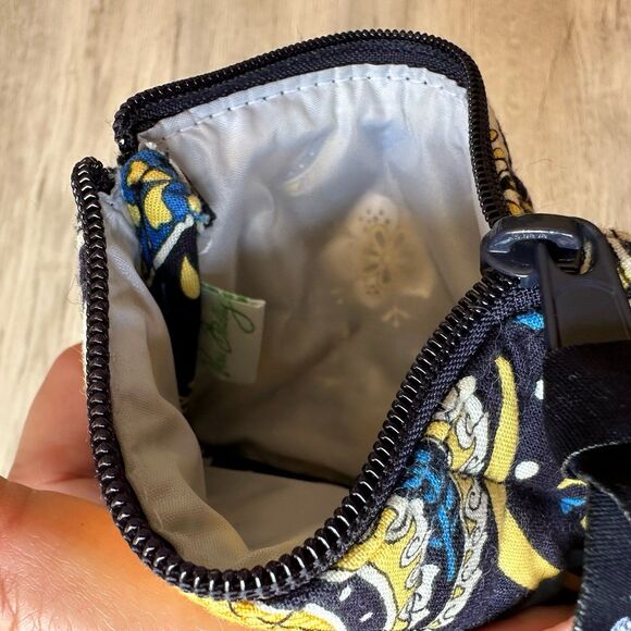 Vera Bradley Ellie Blue Pattern Small Lined Cosmetic Zip Pouch Case - Picture 5 of 5